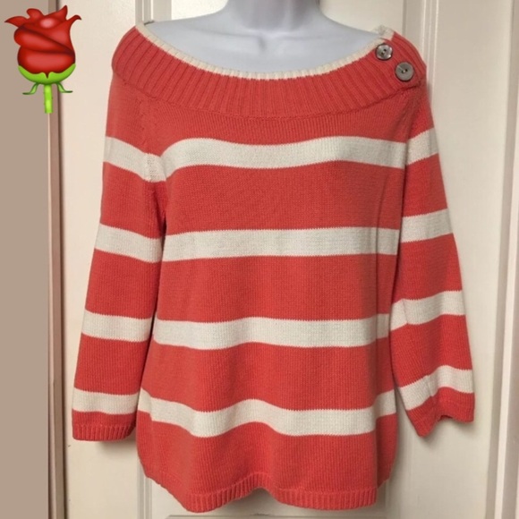 Evan Picone Striped Sweater - Picture 1 of 5
